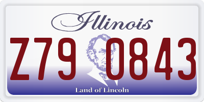 IL license plate Z790843