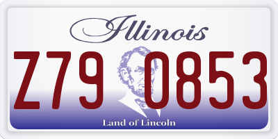 IL license plate Z790853