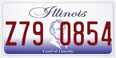 IL license plate Z790854