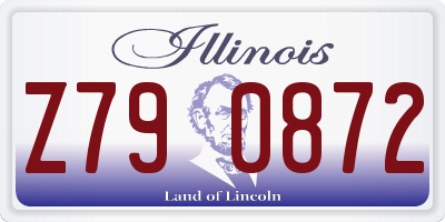 IL license plate Z790872