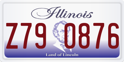 IL license plate Z790876