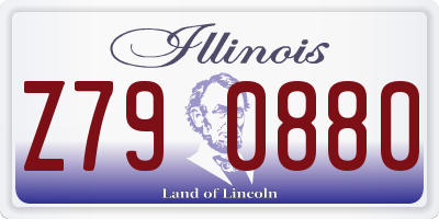 IL license plate Z790880