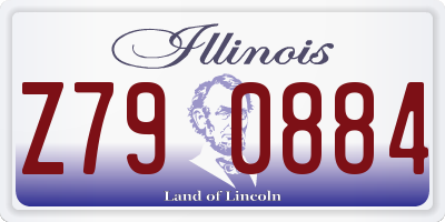 IL license plate Z790884