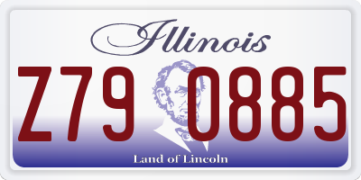 IL license plate Z790885