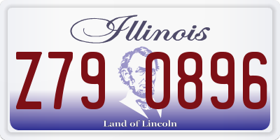 IL license plate Z790896