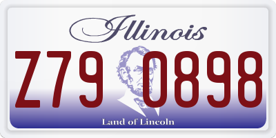 IL license plate Z790898