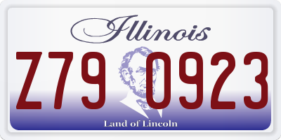 IL license plate Z790923