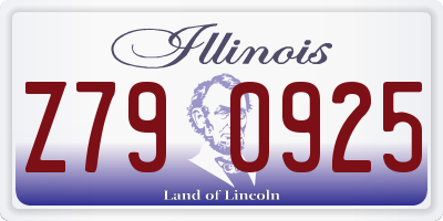 IL license plate Z790925