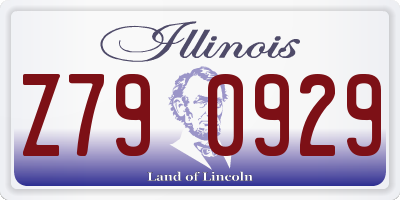 IL license plate Z790929