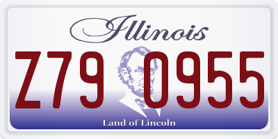 IL license plate Z790955