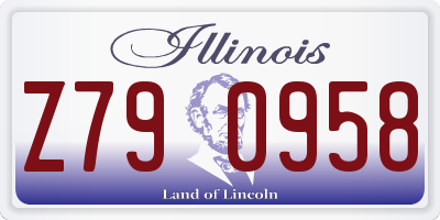 IL license plate Z790958