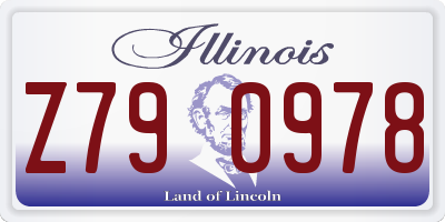 IL license plate Z790978