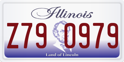 IL license plate Z790979