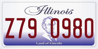 IL license plate Z790980