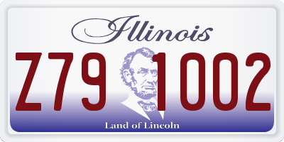 IL license plate Z791002