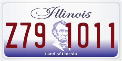IL license plate Z791011