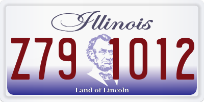 IL license plate Z791012