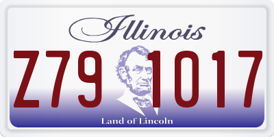 IL license plate Z791017