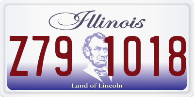 IL license plate Z791018