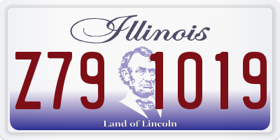 IL license plate Z791019