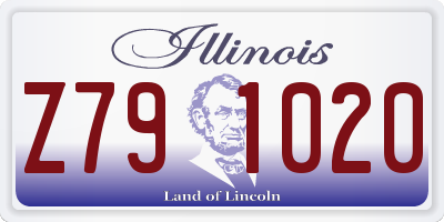 IL license plate Z791020