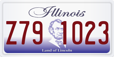 IL license plate Z791023