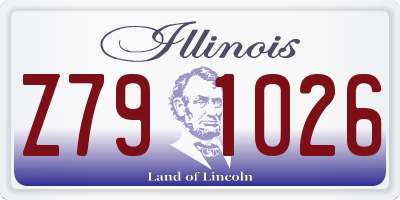 IL license plate Z791026