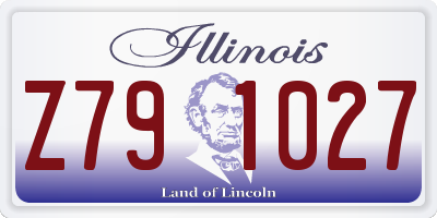 IL license plate Z791027