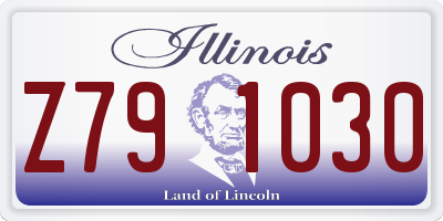 IL license plate Z791030