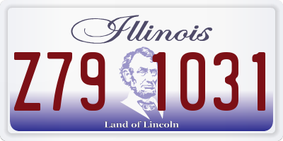 IL license plate Z791031
