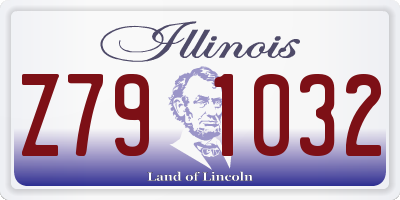 IL license plate Z791032