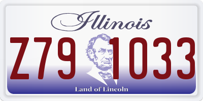 IL license plate Z791033