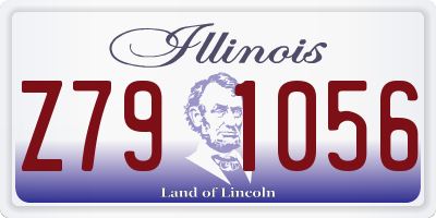 IL license plate Z791056