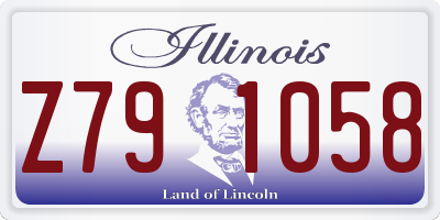 IL license plate Z791058