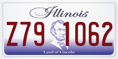 IL license plate Z791062