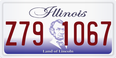 IL license plate Z791067