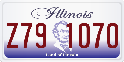 IL license plate Z791070
