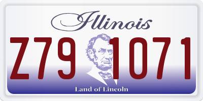 IL license plate Z791071