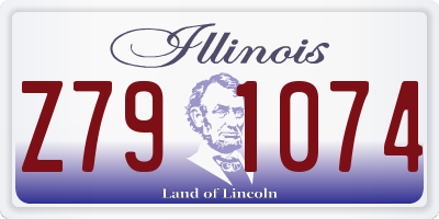IL license plate Z791074