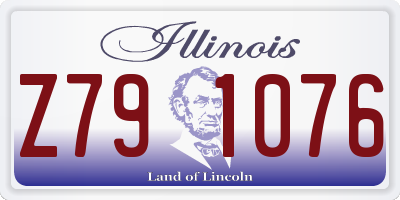 IL license plate Z791076