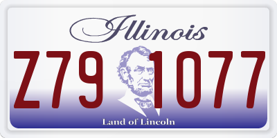 IL license plate Z791077