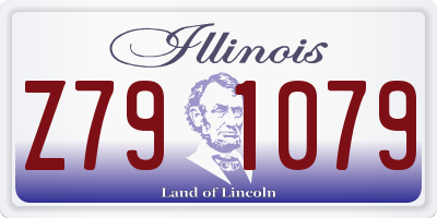 IL license plate Z791079
