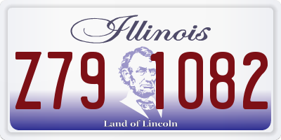 IL license plate Z791082