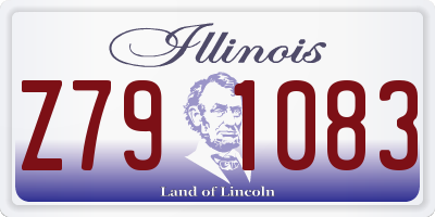 IL license plate Z791083
