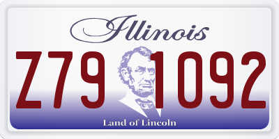 IL license plate Z791092