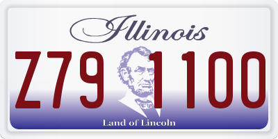 IL license plate Z791100