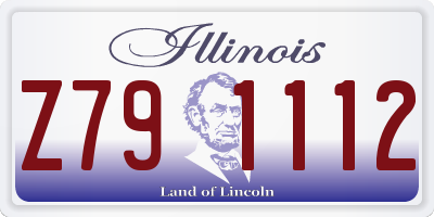IL license plate Z791112
