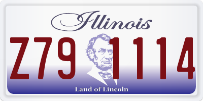 IL license plate Z791114