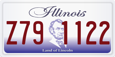 IL license plate Z791122