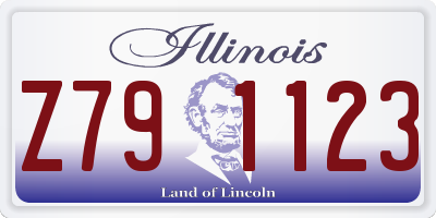 IL license plate Z791123